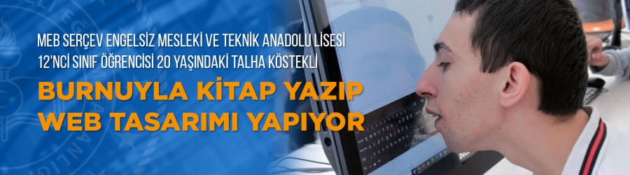 Burnuyla kitap yazıp web tasarımı yapıyor