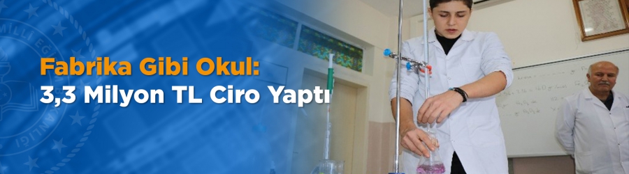 Fabrika Gibi Okul: 3,3 Milyon TL Ciro Yaptı