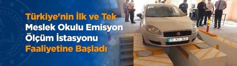 Meslek Okulu Emisyon Ölçüm İstasyonu