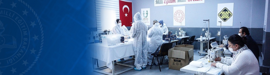 Kovid-19'la Mücadelede 'Üretim Üssü'nün Kahramanları: Meslek Lisesi Öğretmenleri