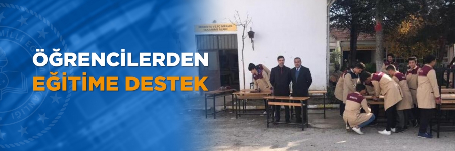 Öğrencilerden eğitime destek