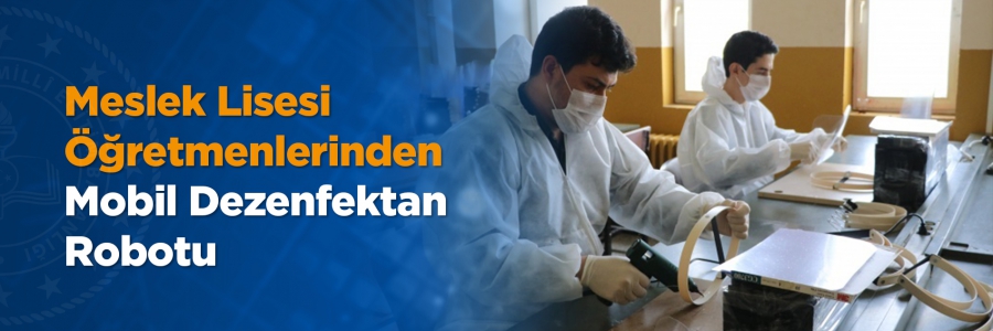    Adana Akkapı Mesleki ve Teknik Anadolu Lisesi’nde gönüllü öğretmenlerimiz, korona virüse karşı mobil dezenfektan robotu üretti. 