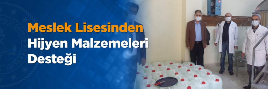 Fatih Kadırga Mesleki ve Teknik Anadolu Lisesi hijyen malzemeleri üretimine başladı