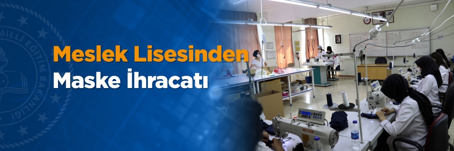 Pamukkale Osman Aydınlı Mesleki ve Teknik Anadolu Lisesi öğrencileri tarafından dikilen 10 bin maske, Hollanda’ya ihraç edildi.