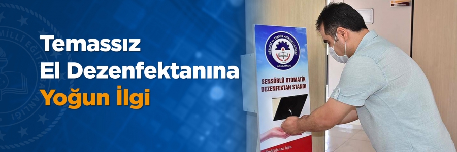 Adıyaman Mesleki ve Teknik Anadolu Lisesi öğretmenlerinin Kovid-19 salgınına karşı kendi imkanlarıyla geliştirdiği 