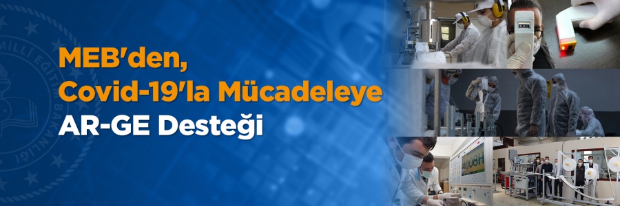 Salgını ile mücadelede dezenfektandan maske ve tuluma, solunum cihazından maske makinesine kadar pek çok ürün üreterek ön saflarda yer alan MEB, üretim kapasitesini geliştirmek ve mesleki eğitimi daha da güçlendirmek için 16 ilde 30 AR-GE merkezi kurdu.