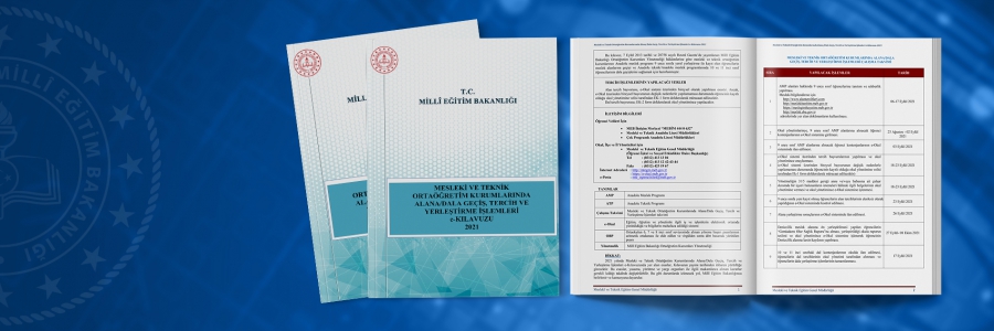 Mesleki ve Teknik Ortaöğretim Kurumlarında Alana/Dala Geçiş, Tercih ve Yerleştirme İşlemleri e-Kılavuzu 2021 Yayımlandı