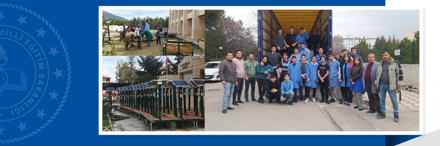 Ankara'da Cezeri Yeşil Teknoloji MTAL öğrencileri, depremzedeler için taşınabilir şarj cihazı üretti.
