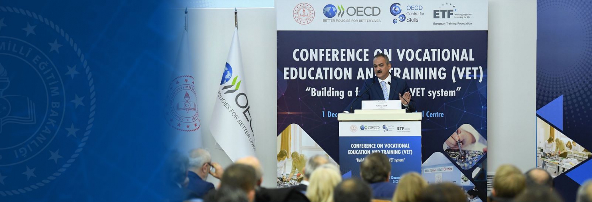 Bakan Özer, Mesleki Eğitim Reformunu ve Türkiye'nin Bu Alandaki Deneyimlerini, İstanbul'da Düzenlenen OECD Mesleki Eğitim Zirvesi'nde Paylaştı